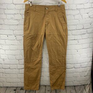 Columbia Pants Mens Sz 32 x 32 Khakis Cargo Pocket Dark Beige